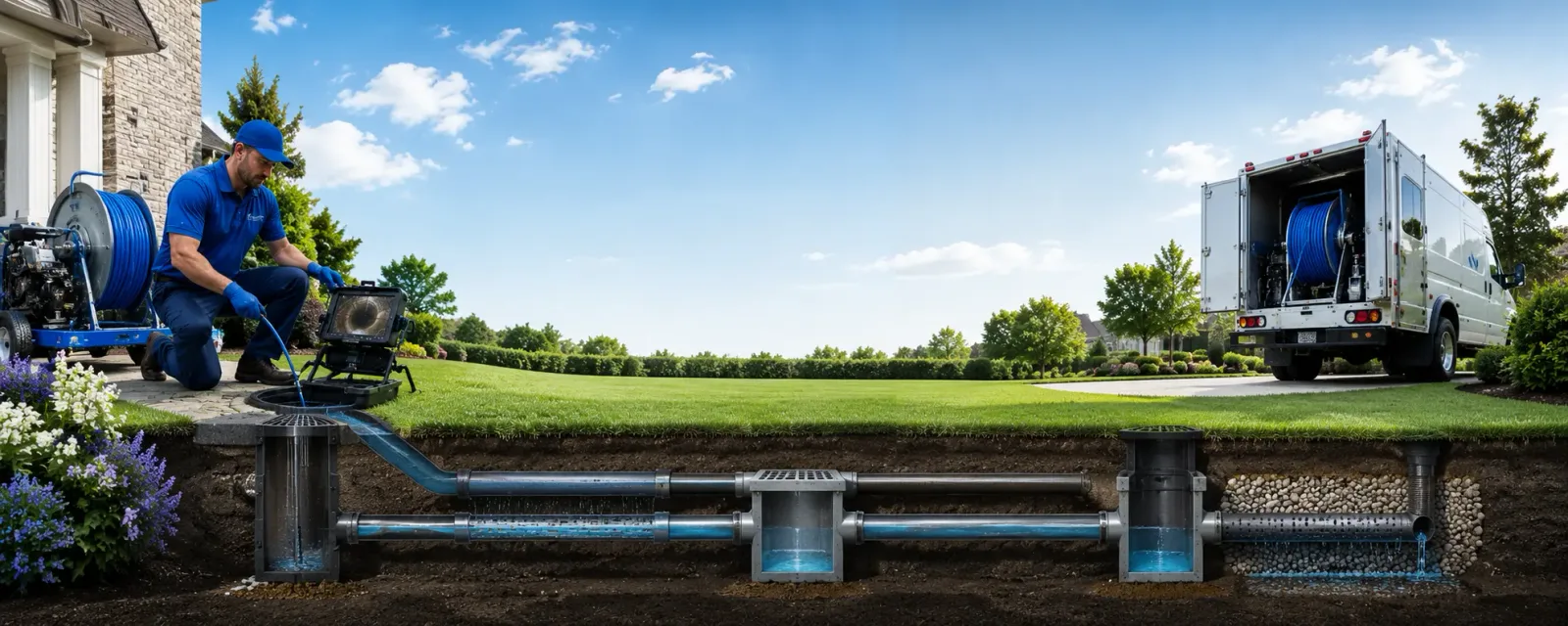 Outdoor drain cleaning information for Pedro, OH